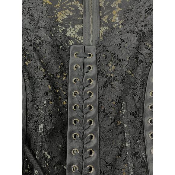 NWT Dolce & Gabbana Black Lace Long Sleeve Top Blouse IT 42 / M - Picture 11 of 12